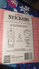 Vintage Stickers Paper Magic Group Stickers Smile Faces Trendy 4 Sheets