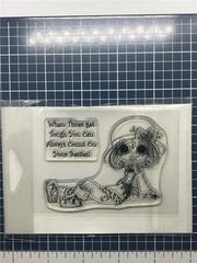 NEW My-Besties Rubber Stamp POSITIVELY PENELOPE SET free USA ship Clear cling