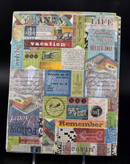 Chipboard Stickers 24 Sheets Alphabet, Border, Tags, Shape 6 Pcs Missing of 100s
