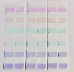 Planner Tabs 36pcs, Pastel Rainbow, Customizable 1” For Planners B6 A5 Journal