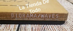 LRG WOOD WOODEN PAPER CUTTING DIE DIORAMA WAVE BORDER FITS ACCUCUT MACHINE READ