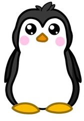 Cute Penguin Vinyl Sticker (2 inch)