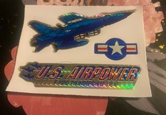 Vtg Prism Vending Sticker Sheet 3×4 Inches US AirPower