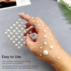1982 Pcs Self-Adhesive Pearl Stickers, Multiple Sizes, Decorative Pearl Gems …