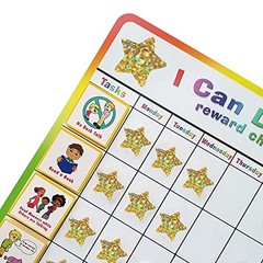 1 inch Gold Star Stickers with Glitter Holographic Pattern, Holographic Gold