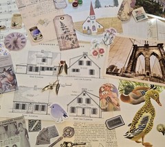 Lot Junk Journal Paper Stickers Tickets Tags Labels Ephemera Vintage Post Cards