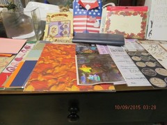 LOT OF CRAFT SUPPLIES–CARDSTOCK-DIECUT STICKERS-QUOTABLE NOTABLES & MORE–#T12A