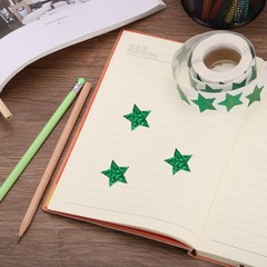 500pcs Green Star Stickers 1 Inch Self-Adhesive Stickers Label