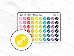 1483-24~~Workout Icon Planner Stickers.