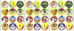 Looney Tunes Stickers 1997 Bugs Bunny Daffy Duck Tweety Wile Coyote 3 Sheets!