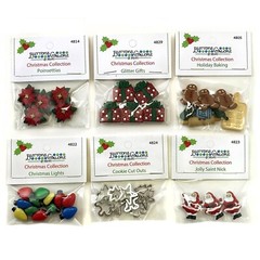 Buttons Galore 50+ Assorted Christmas Theme Buttons for Sewing & Crafts