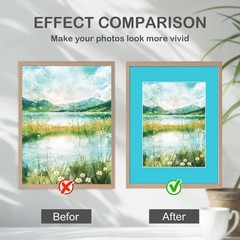 15Pk Mixed Colors 12×16 Inch Picture Frame Mats for 8.5×11 Inch Photos Artworks
