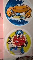 Vintage Stickers Albertsons Grocery Store Banana Cookie Skateboard Pizza Lot 4