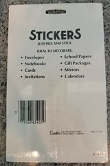2 Vintage 80s Eureka Christmas Stickers SEALED Retro cute kids words Stick ons