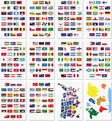 Flags of the World Stickers – Premium Country Flags and Mini Flag Stickers Set