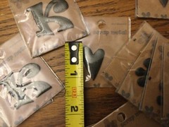 Scrapbooking Scrap Metal Letters Flowers Hearts Self Adhesive by Pressed Petals