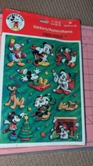 VINTAGE Christmas Mickey And Minnie Mouse Stickers Hallmark 4 Sheets New Pack