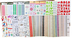 Vintage Lot 90s Me & My Big Ideas Scrapbook Stickers Glitter Borders 24 sheets