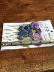 The Paper Studio Floral Embellishments 12 pieces Purple/Blue #2090140