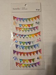 Recollections BIRTHDAY BANNERS Scrapbooking stickers