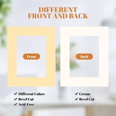 Picture Frame Mats 15 Pack 8×10 for 5×7 Photos Mixed Colors Bevel Cut Art Displa