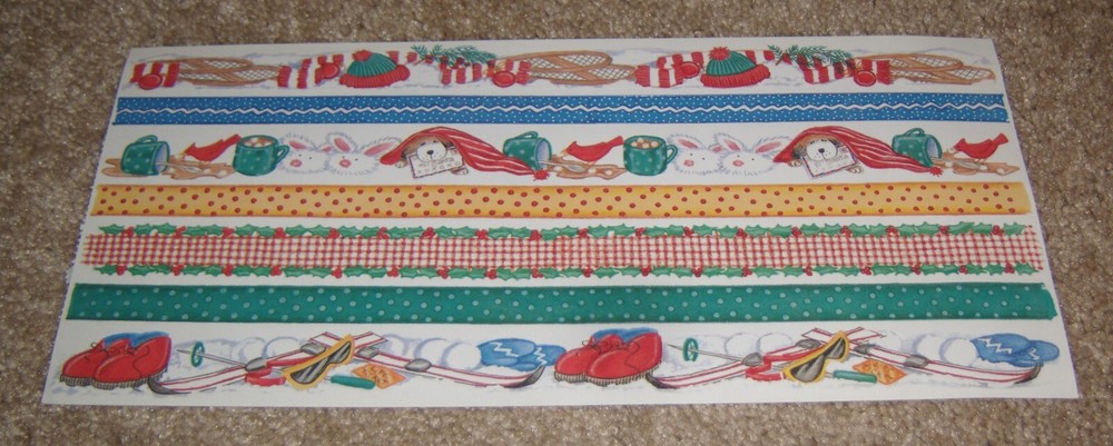 Tie Me To The Moon ~ Dimple Street Gang Sticker Sheet ~ Winter Season Borders