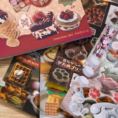 Japanese Sticker Book – Kawaii Food Stickers 60 Sheets: Cute Sushi, Donuts, F…
