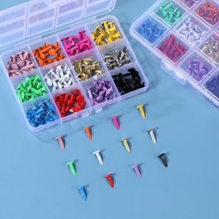 180pcs Brads for Paper Crafts，12 Colors Brads Paper Fasteners Metal Paper Fas…