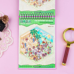 20 Sets DIY 3D Sticker Scene Book,3D House Stickers,Stickers Therapy, Make Your