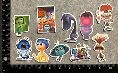 Lot of 10 Assorted Inside Out Disney Pixar Animated Cartoon Stickers