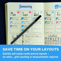 Ultimate Productivity Stencils & Stickers – x20 Sheets of Planner Stickers, x…