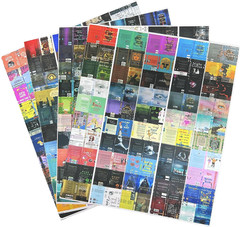 200PCS Mini Book Cover Stickers for 1:12 Miniatures & DIY Crafts