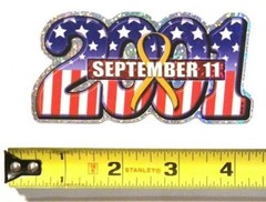 September 11 2001 Sticker Always Remember Vending Machine Decal USA Flag NYC
