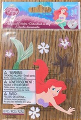 DISNEY The Little Mermaid Ariel Fish Tail Princess Character Scrapbook Stickers
