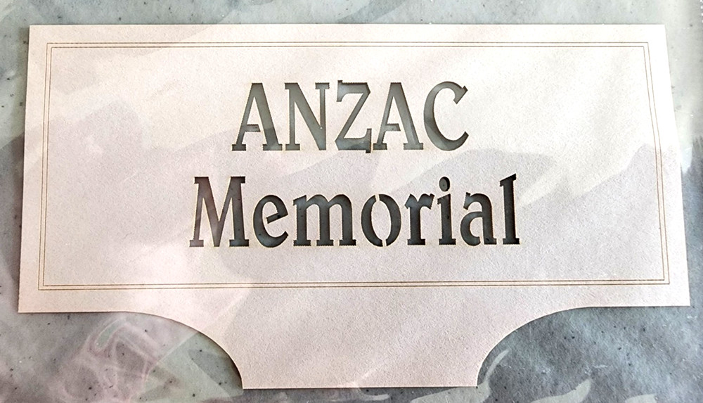 Anzac Memorial Sydney Hyde Park Australia Laser Cut Die Cut Scrapbook Ephemera