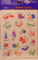 NOS Heartline Hallmark Stickers Reward Bugs Designs 8 Sheets In Pack -SEALED