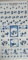 Disney Store Japan Winnie The Pooh Winter Glittery Christmas Stickers Vintage