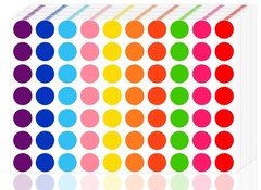 3500 Pieces Dot Stickers, 3/4 Inch Color Coding Labels, 10 Color Circle Price St