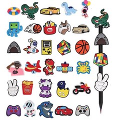 100PCS Kawaii Pencil Toppers, Cute Pen Charms for Kids Classroom Rewards