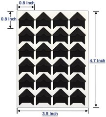 Black Photo Corners Self Adhesive Stickers,120piece Acid Free Photo/Picture Moun
