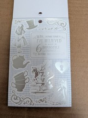 Alice In Wonderland Halloween Scrapbook Sticker Book 337 pc Mad Hatter Teacups