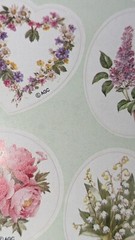 Vintage American Greetings Stickers Flowers Bouquets Daffodil Roses 1 Sheet