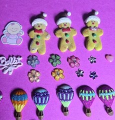 Lot Of 79 Pieces Mixed Miniatures For Crafting, Xmas Baby, Kid, Flowers, MLP ETC