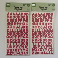 Making Memories Creative Letters Scrapbooking – 7/16″ Dot Dark Pink