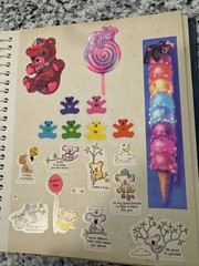 Vintage 1980s Sticker Book Album Lisa Frank Gremlins Scratch N Sniff And More