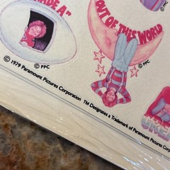1979 Ambassador Hallmark MORK 4 Sheet Sticker Package Robin Williams Nanu Nanu!