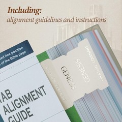 UPAFEXXI-Laminated Bible Tabs with Book Summaries(Gold Foil Summaries Gray