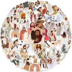 100 Pcs Jesus Stickers Aesthetic Christian Stickers, Religious Cross Faith Wa…