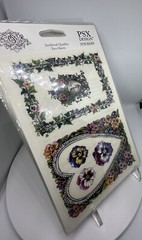 PSX Designs Stickers Pansy Frames Borders 6 Packs 2 Sheets Each Pack New