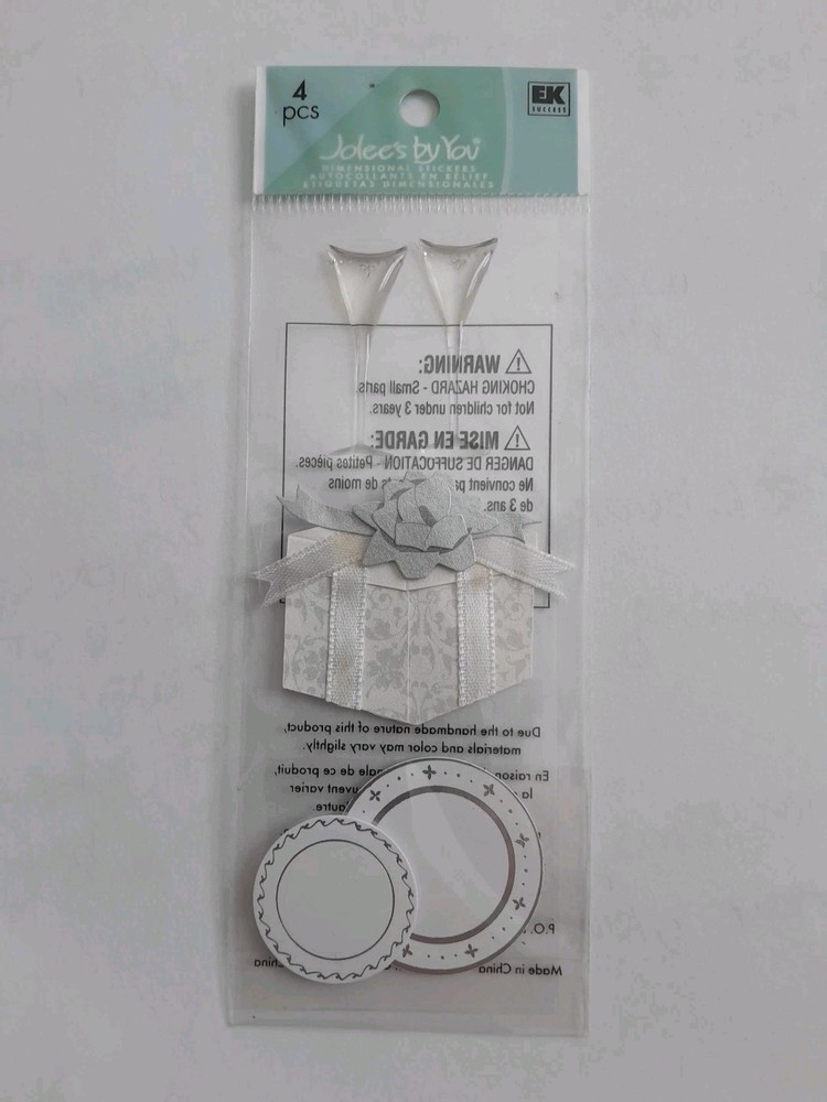 NEW Jolee’s By You – 2009 WEDDING SHOWER PRESENTS Dimensional Stickers, 4 Pieces